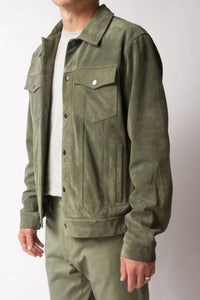 Frame - Modern Suede Trucker Jacket