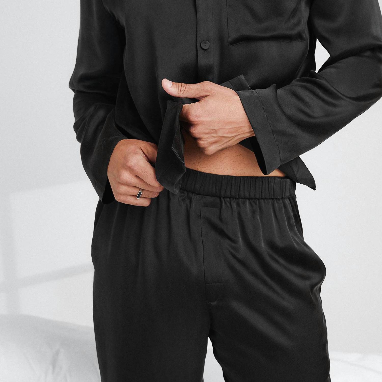 Lunya - Men's Washable Silk Button Up Set