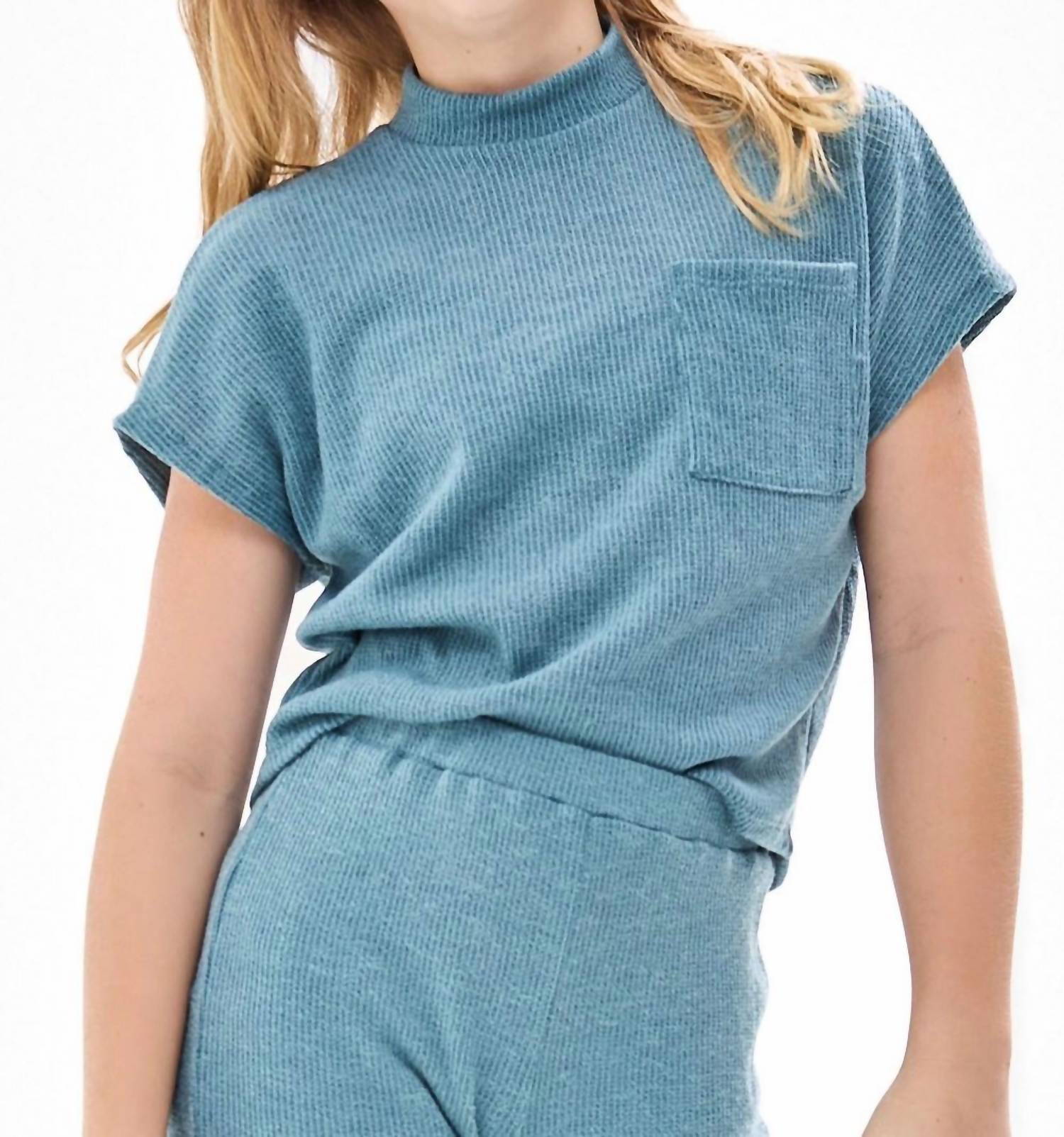 Good Girl - Berkely Knit Mock Neck Top
