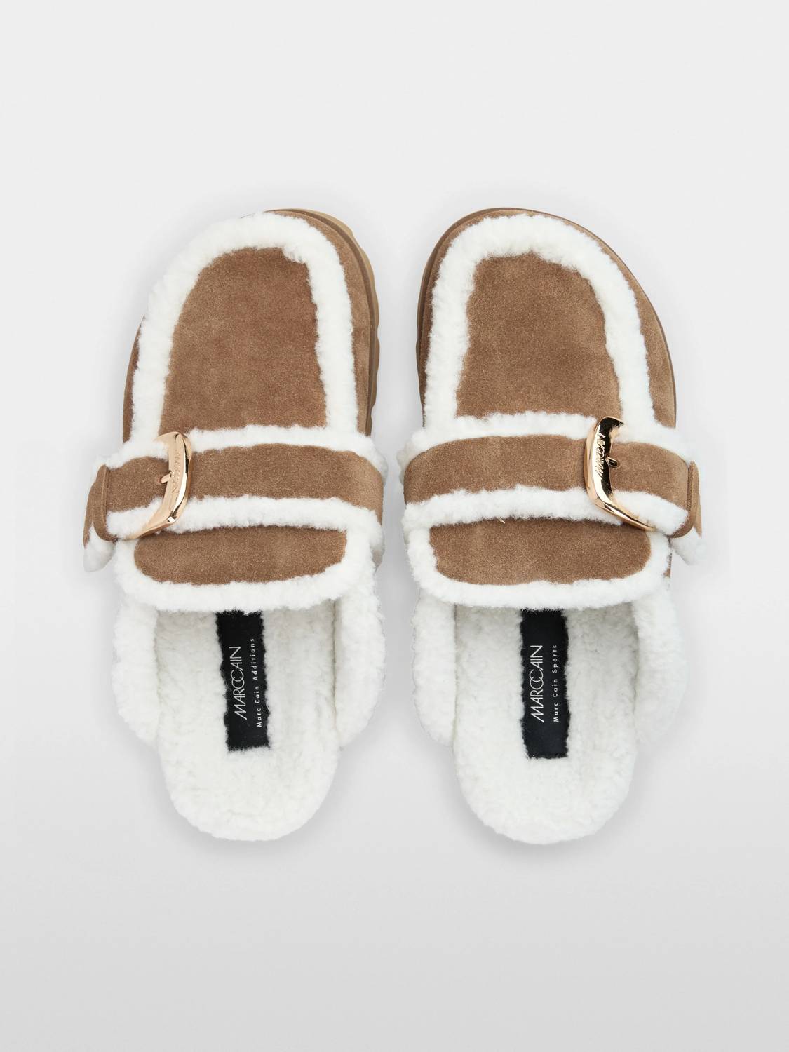 Marc Cain - Women's Calfskin Suede Loafers With Buckle