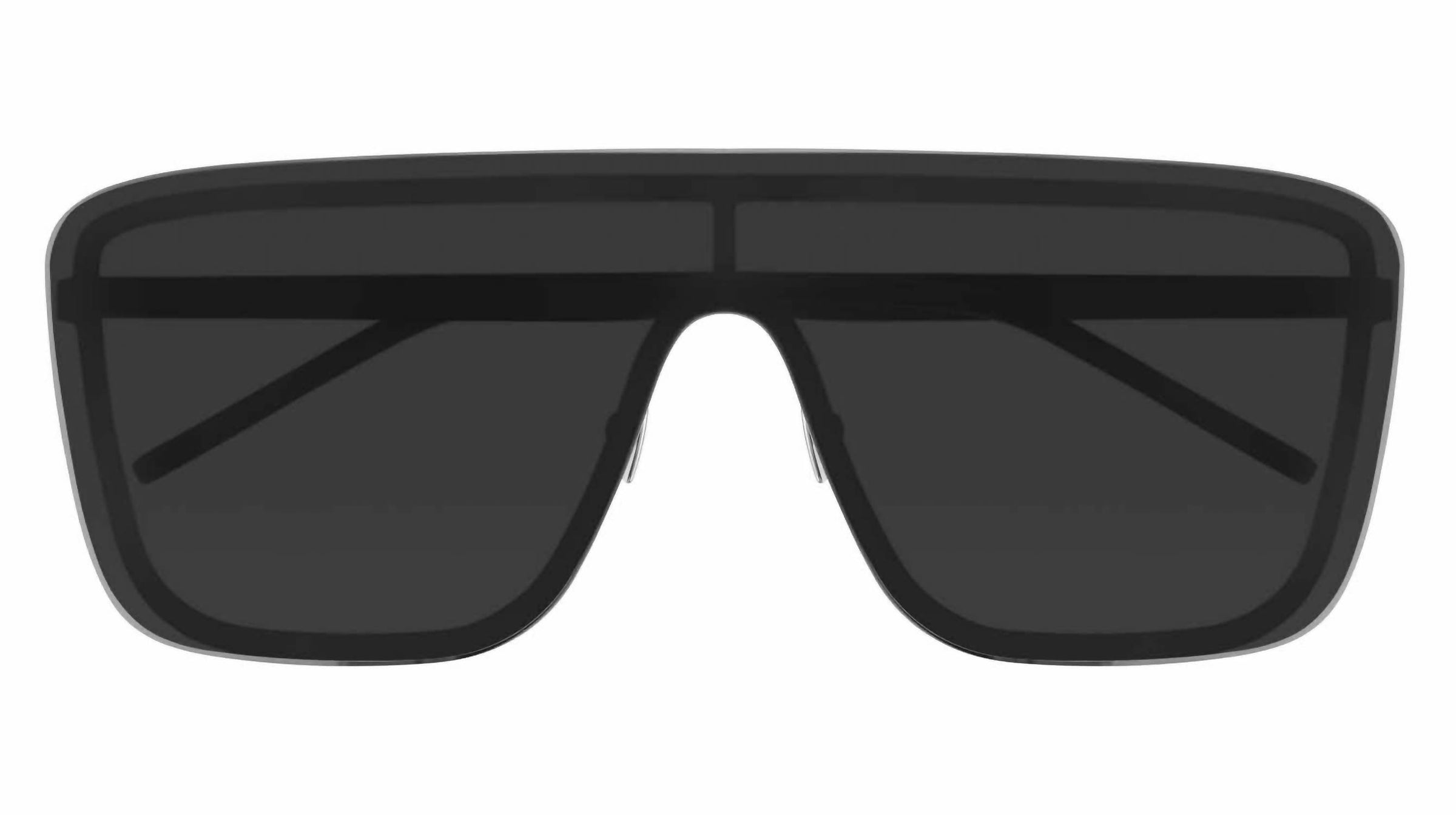 Saint Laurent - Full Rim Rectangular Non Polarized Sunglasses 364 Mask - 002 - 99