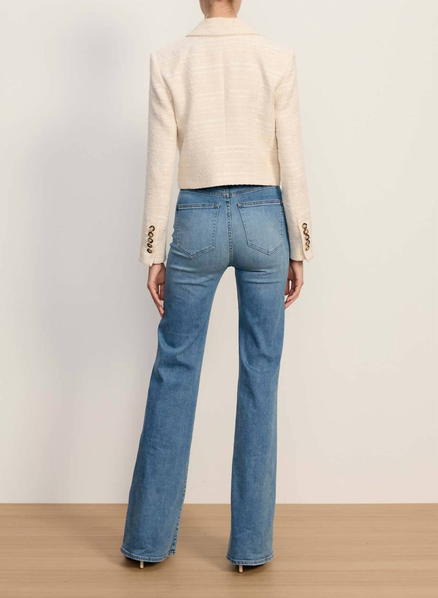 Veronica Beard - Crosbie High Rise Wide Leg Jeans