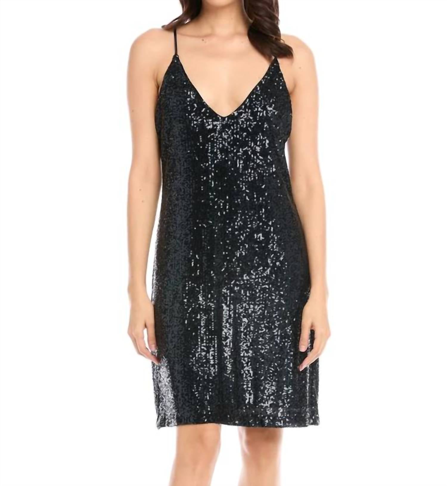 Fifteen Twenty - Sequin Slip Dress