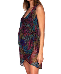 Sunsets Inc. - Panama Palms Weekend Wrap Dress