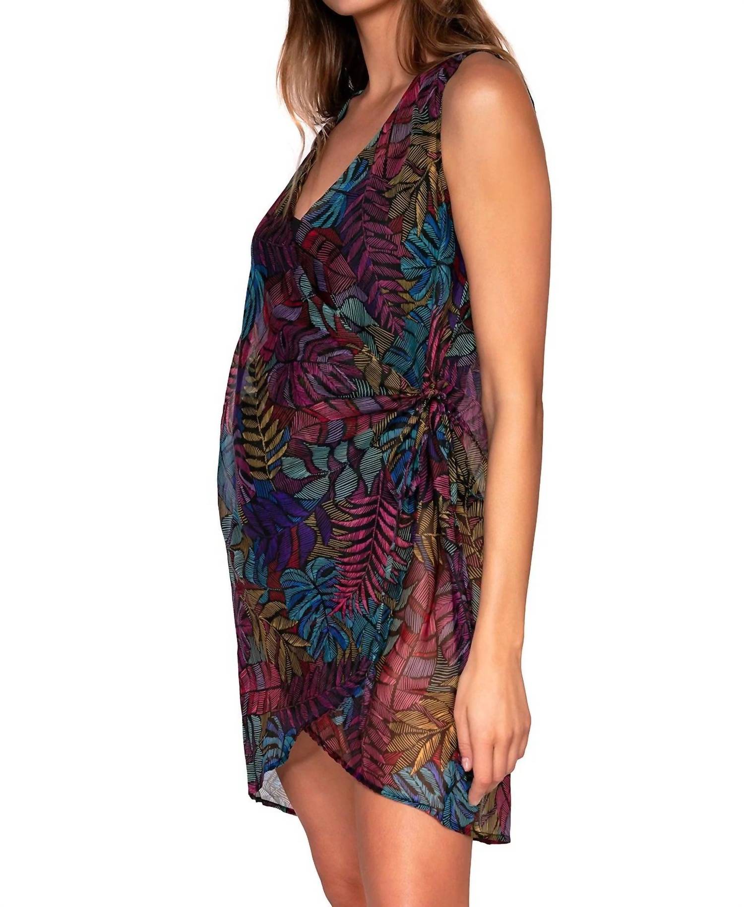 Sunsets Inc. - Panama Palms Weekend Wrap Dress