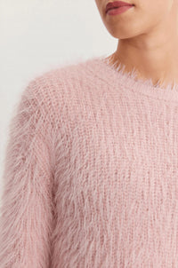 Velvet By Graham & Spencer - Mayle Feather Yarm Crew Sweater