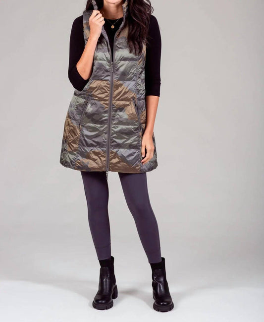 Anorak - Long Nylon Down Vest - Plus