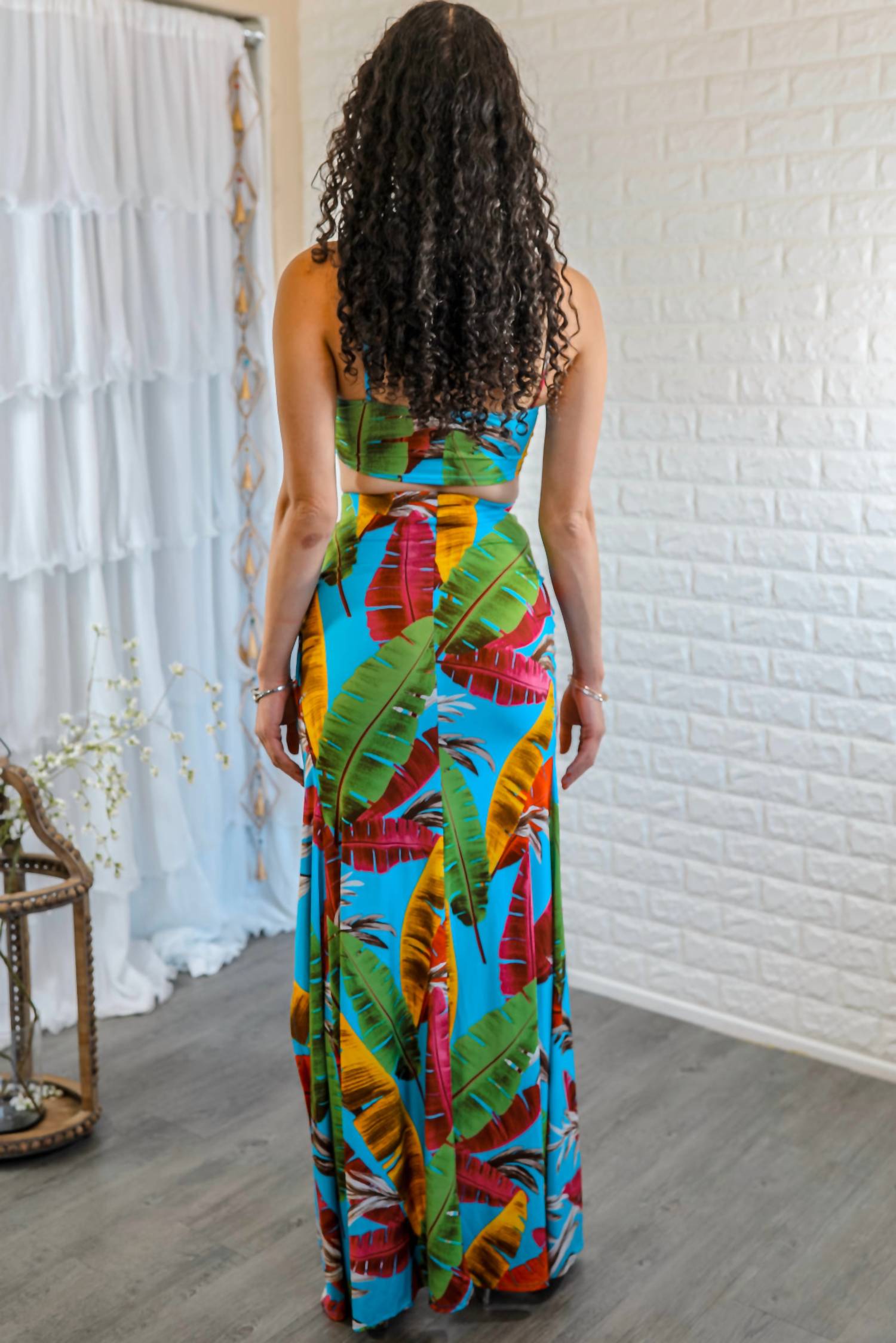 Surelymine - See You in Cancun Floral Maxi Skirt Set