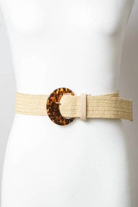 Leto - Women's Basketweave Stretch Cinch Belt