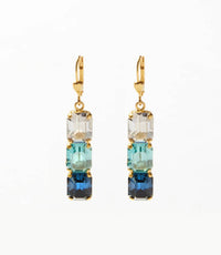 La Vie Parisienne - Women's Triple Crystal Earrings