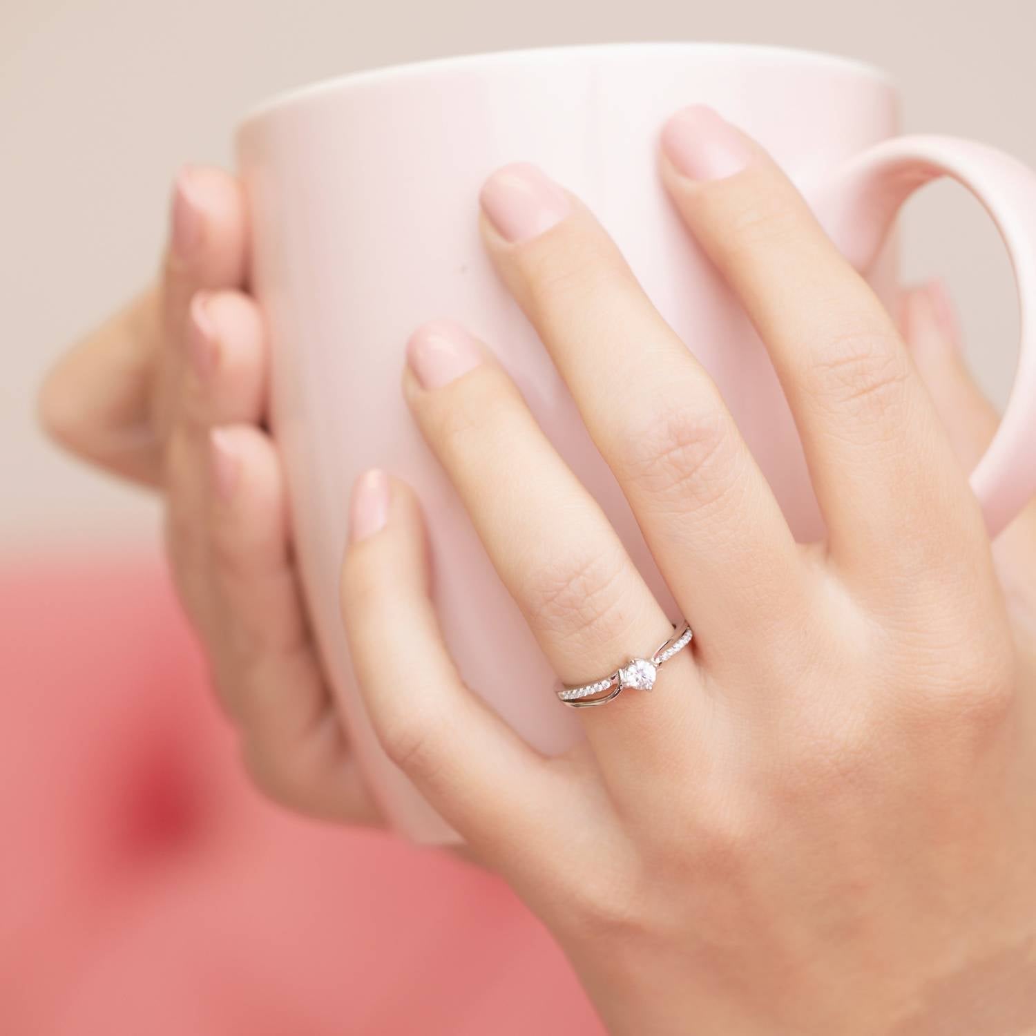Starlette Women's Piper Ring in silver - women's jewelry - detail view