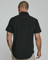 7Diamonds Siena Short Sleeve Shirt in black - men's t-shirt - detail view