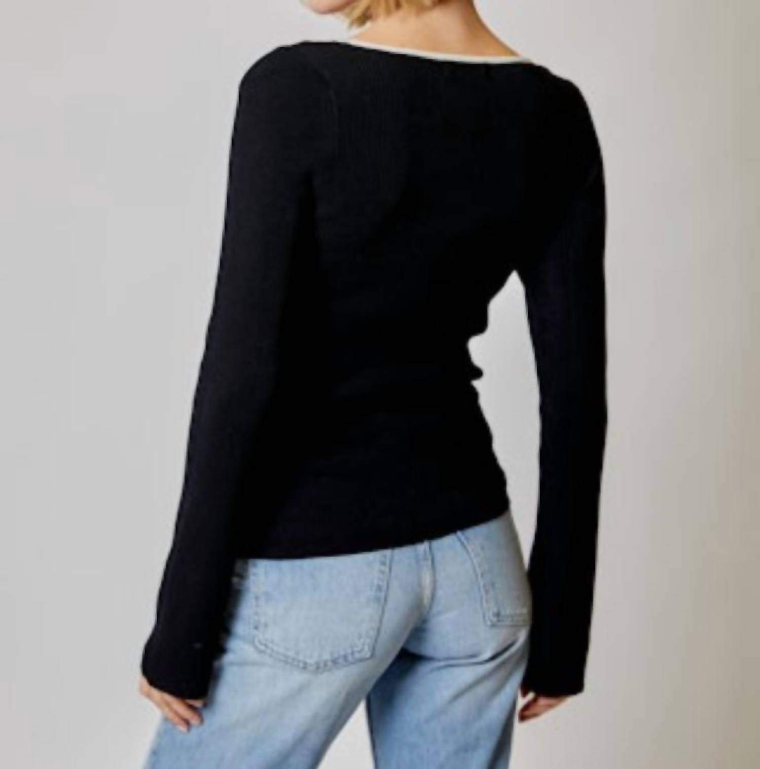 Dh New York - Sweetheart Long Sleeve Sweater