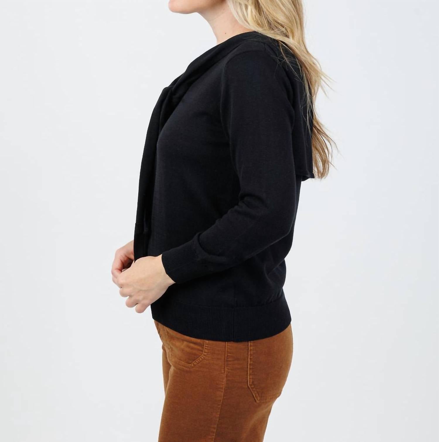 Hinson Wu - Sloane 3/4 Sleeve Tie Shoulder Sweater