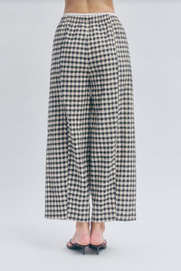 Maude Club - Ari Sand Gingham Pants