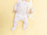Angel Dear - Kids Vintage Spring Ducklings 2 Way Zipper Footie