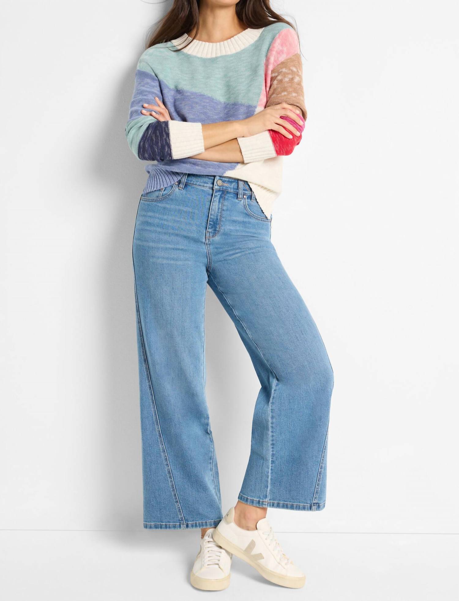 Nic + Zoe - Color Crossing Sweater