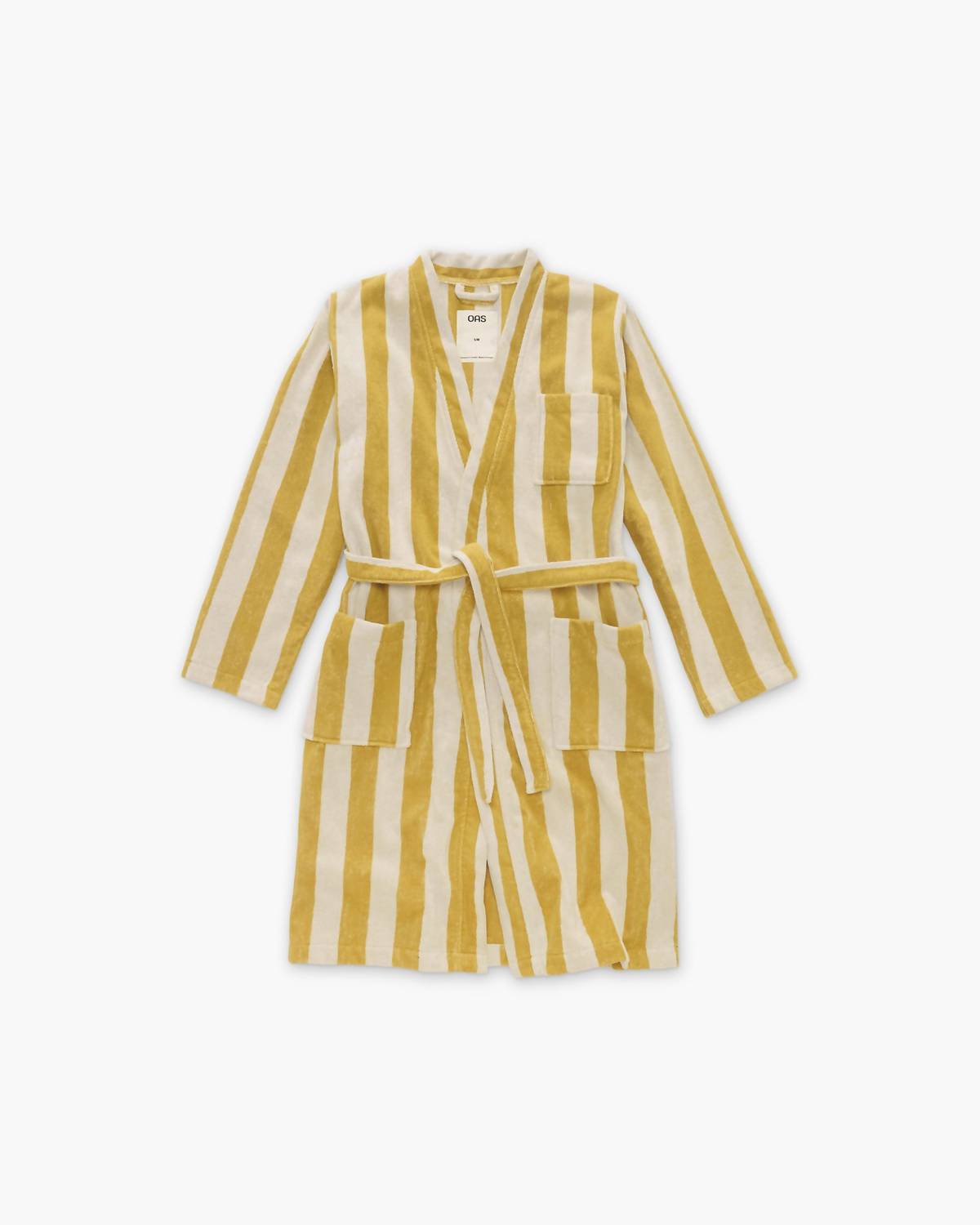 OAS Cotton Robe in mustard - men's item - detail view