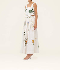 Agua By Agua Bendita - Eslabon Wild Embroidered Sleevelss Vest Top