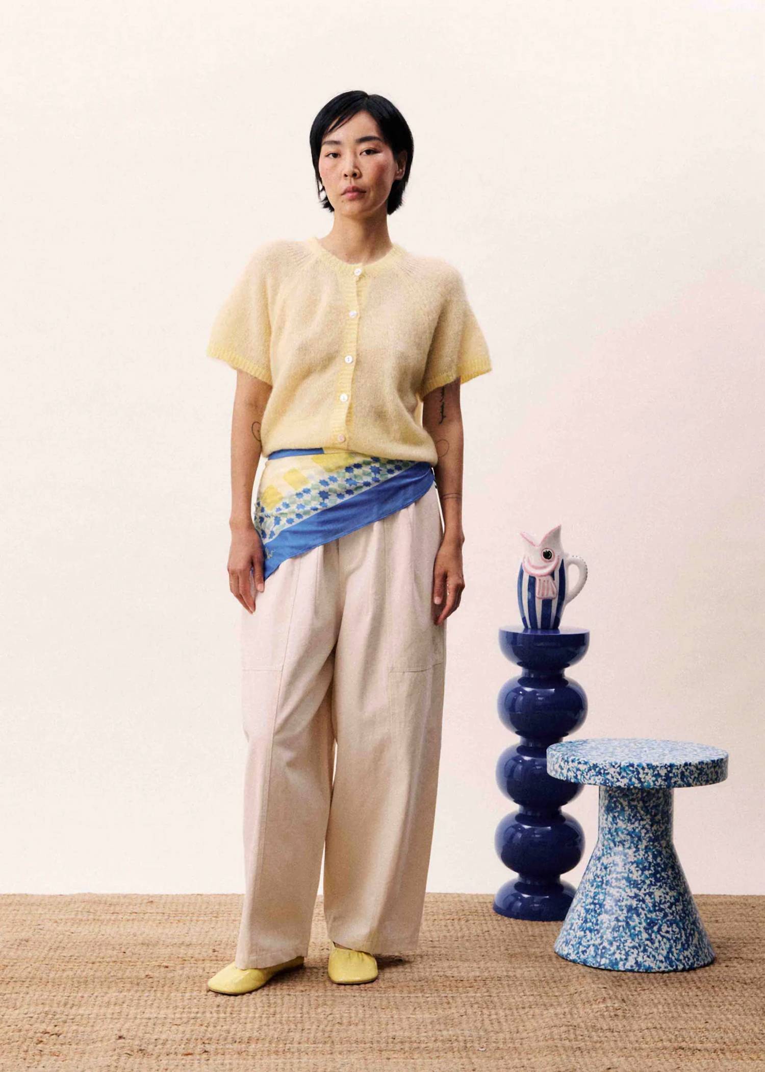 Frnch - Kawasan Cropped Cardigan