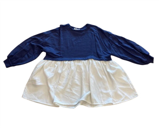 Bucketlist - Women's Mix Media Sweatshirt Dress