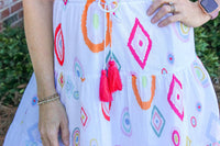 Charlie B - Printed Sleeveless Ruffled Dress