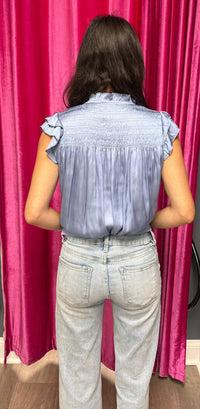 Current Air - Posey Flutter Sleeveless Blouse