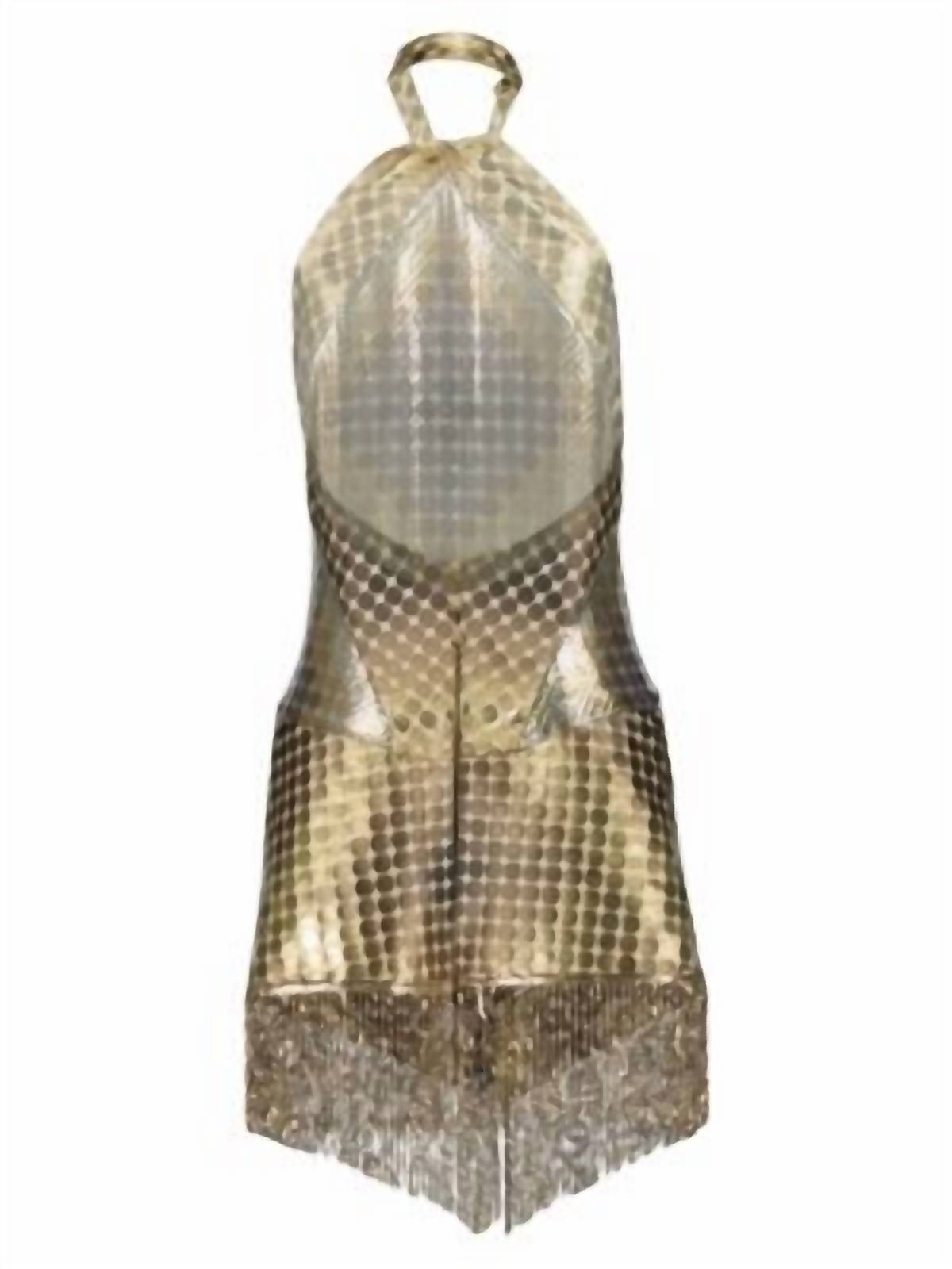 Paco Rabanne - Printed Mesh Halter Top
