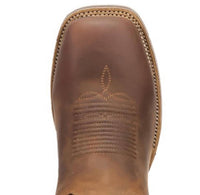 DAN POST. Men's Lance Stockyard Collection Cowboy Boot in rust - men's boots - detail view