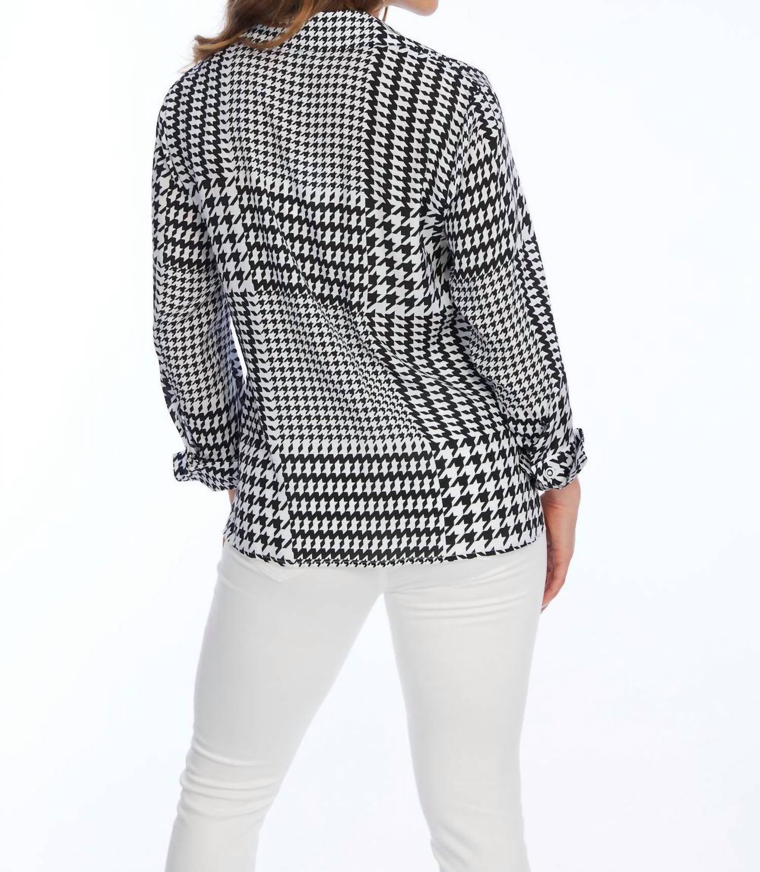 Lior - Hudson Tie Front Top