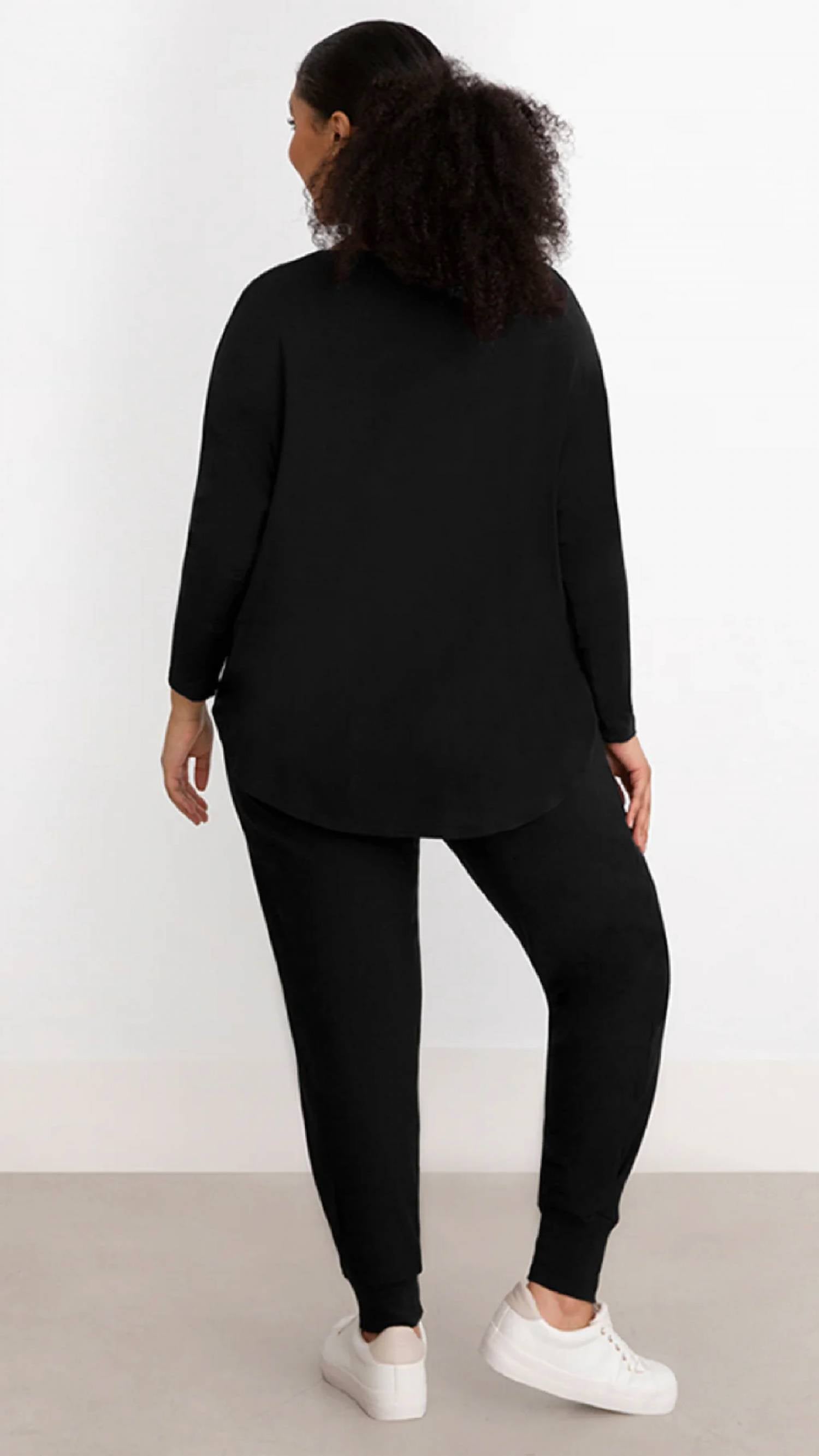 Sympli - Bamboo V-Neck Boxy Top
