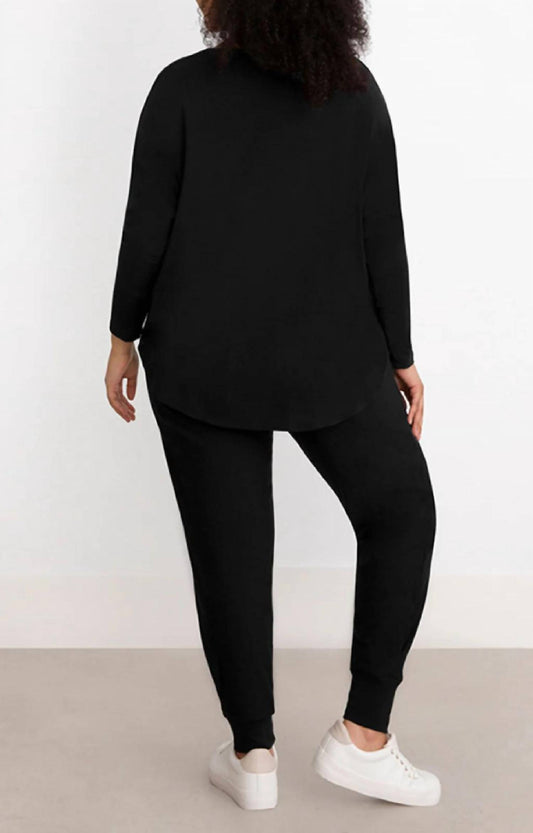 Sympli - Bamboo V-Neck Boxy Top