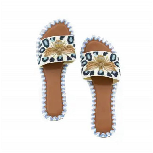 Tiana Designs - Women's Beaded Bee Slides