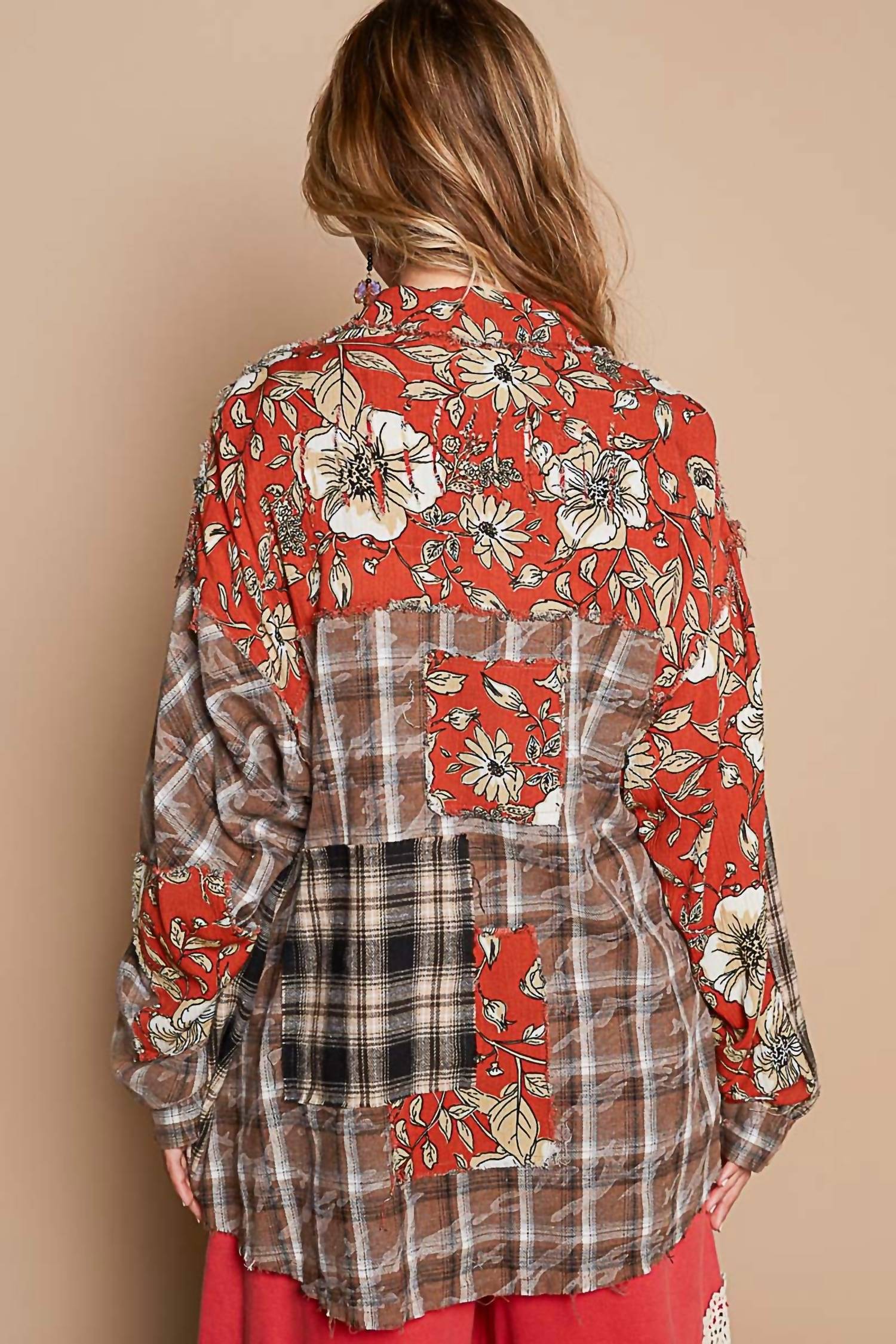 Pol - Vintage Button Down Plaid Shirt