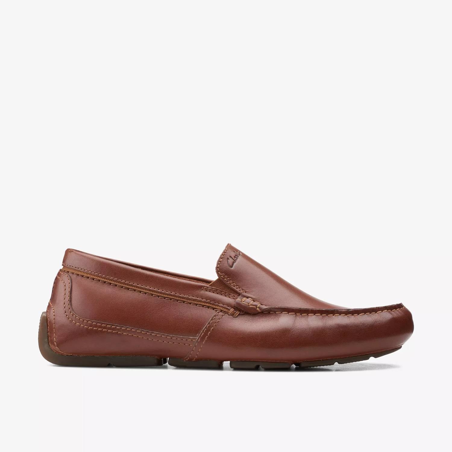 Clarks - Men's Markman Plain Tan Leather Moccasin