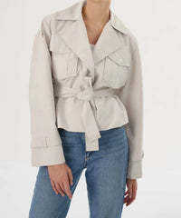 Lamarque - Quinn Cropped Trench Coat