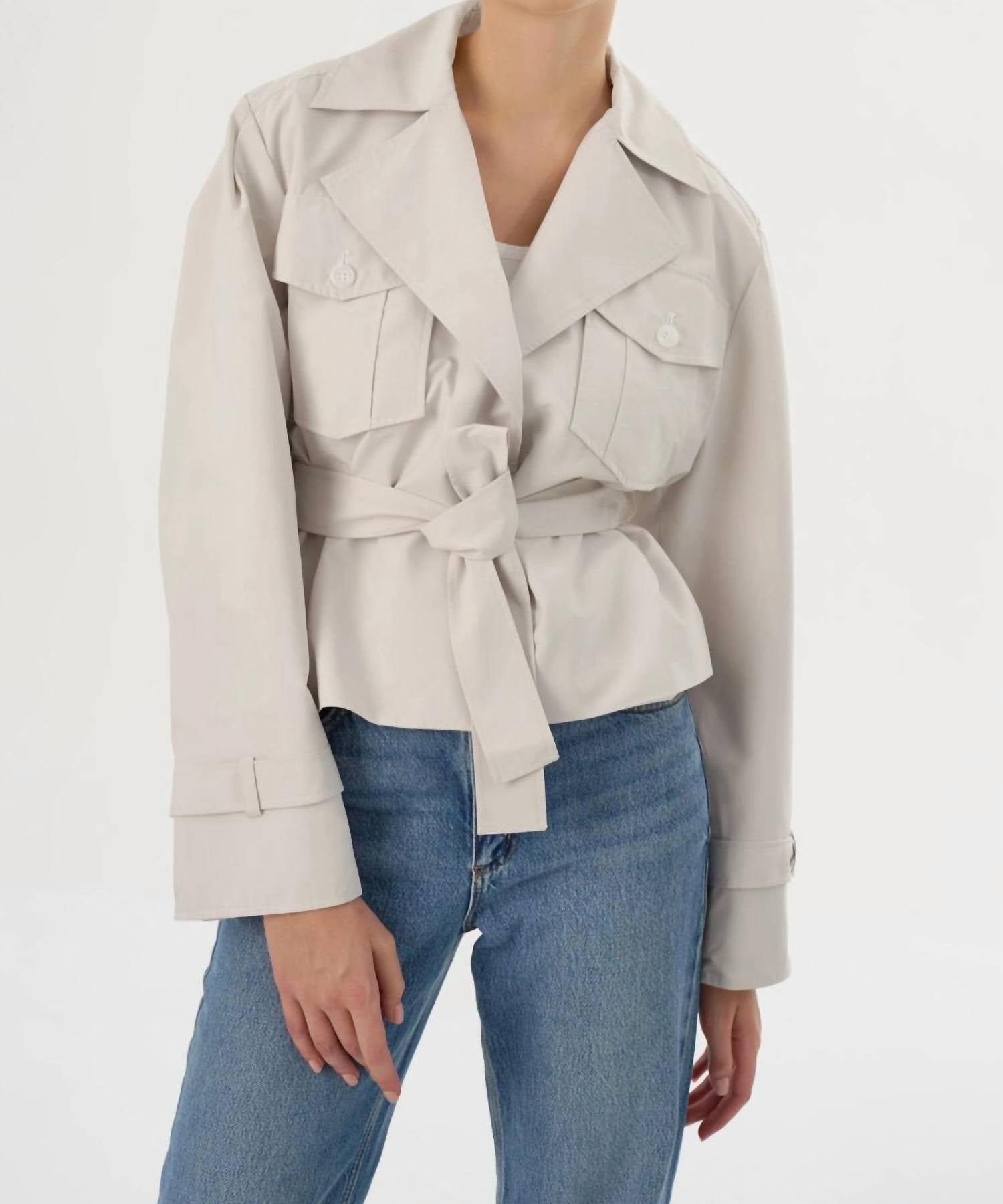 Lamarque - Quinn Cropped Trench Coat