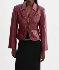 Lamarque - Valentina Micro Leather Blazer