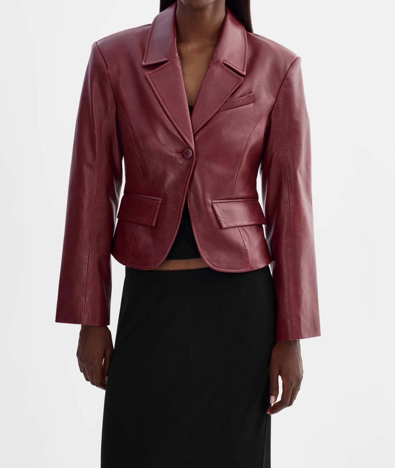 Lamarque - Valentina Micro Leather Blazer