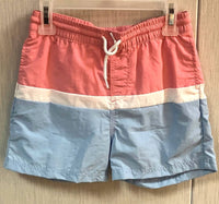 The Beaufort Bonnet Company Boys' Colorblock Trunks in hamptons hot pink blue - kids' item