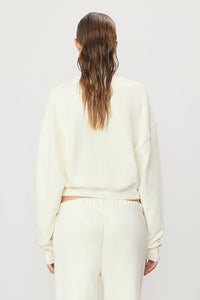 Eterne - Cropped V-neck Sweatshirt