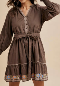 In-Loom - Embroidered Mini Dress