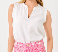 Lilly Pulitzer - Kavalla Sleeveless Ruffle Top