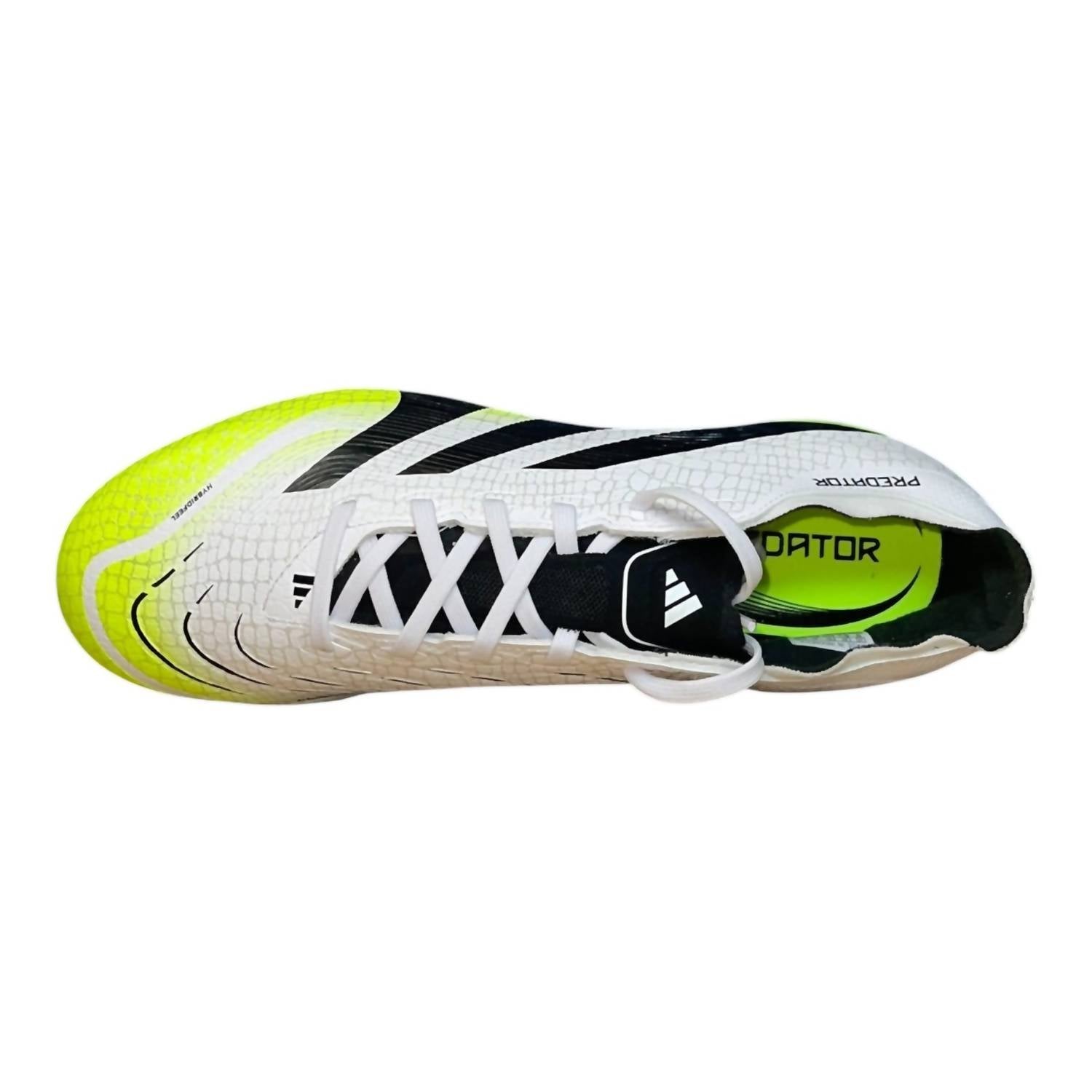 adidas Men's Predator League Fg/mg Soccer Cleat Shoes in white black yellow - men's shoe - view 7