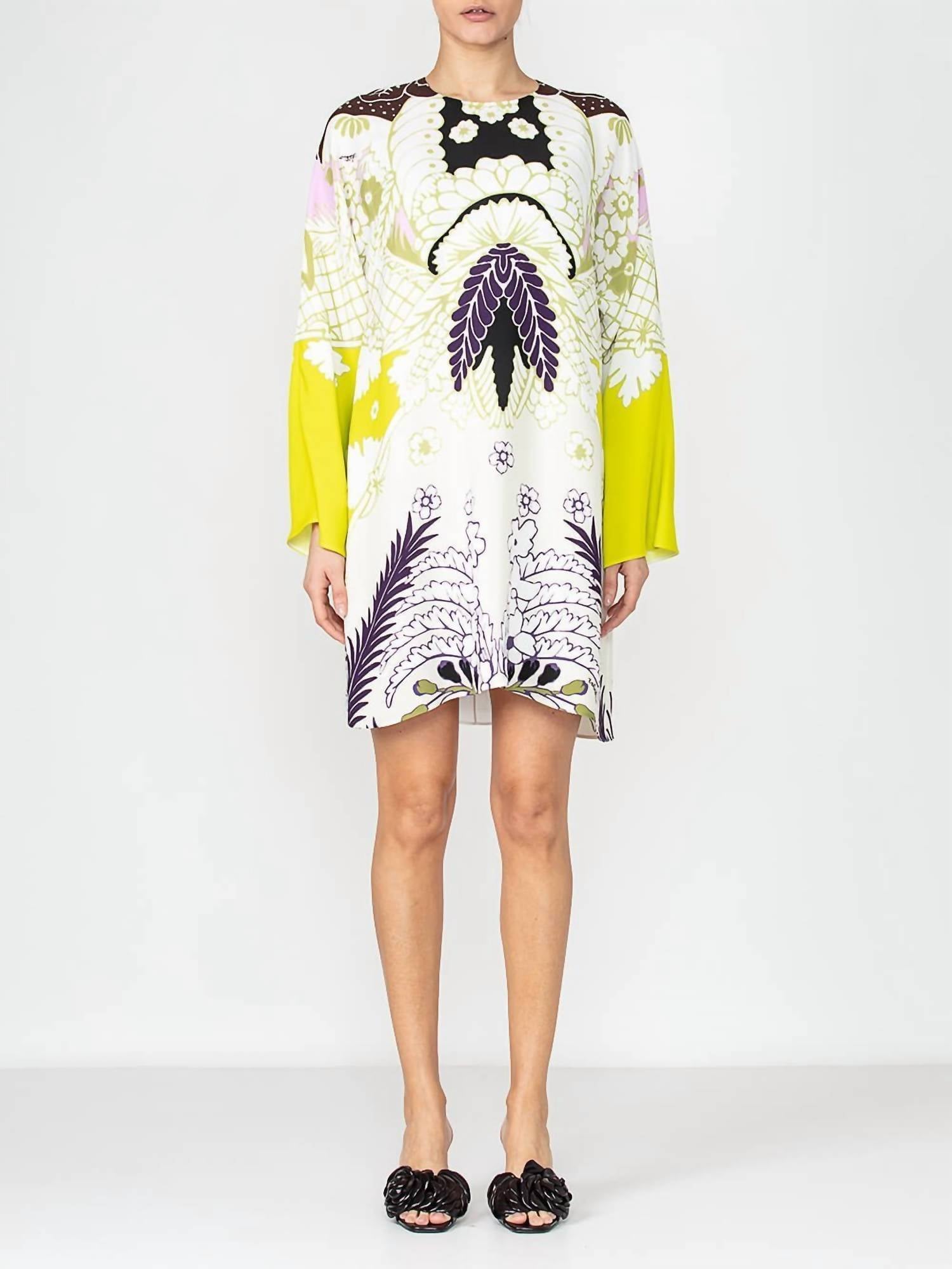 Valentino - Long Sleeve Printed Dress
