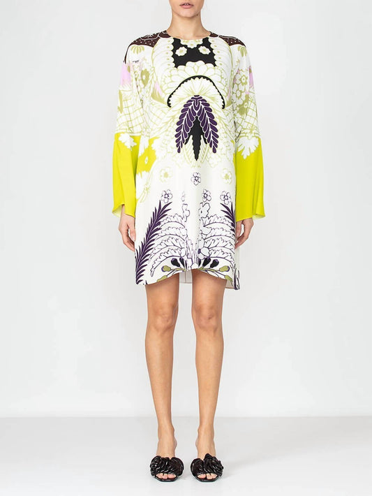 Valentino - Long Sleeve Printed Dress