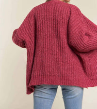 Madelyn - Pretty Chunky-knit Sweater Cardigan