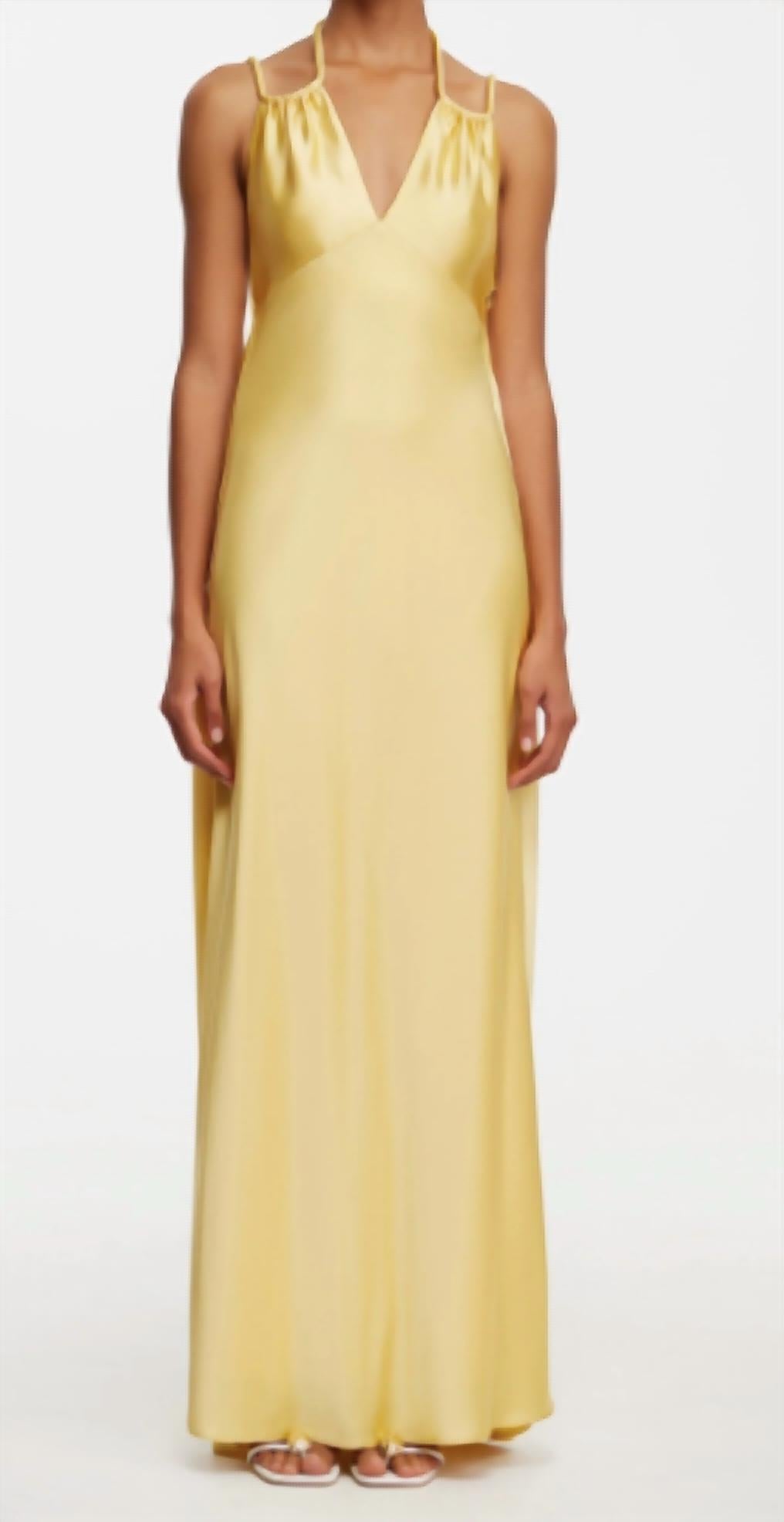 ACLER Woodlake Maxi Dress in yellow - women's dress