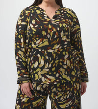 Joseph Ribkoff - Animal Print Straight Top