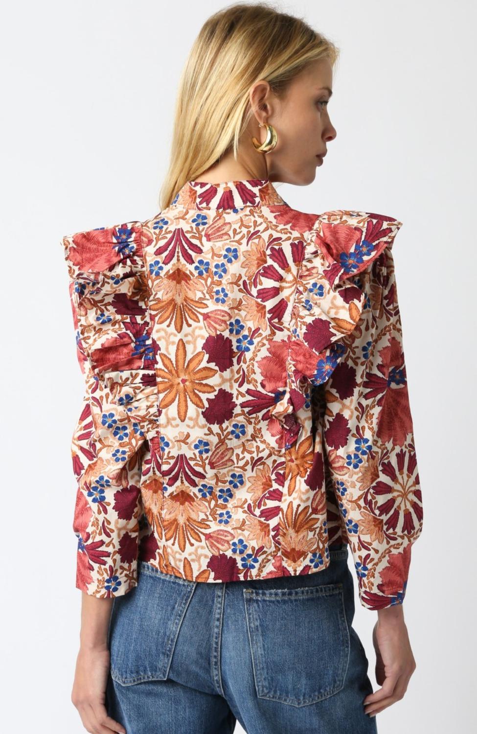 Olivaceous - Autumn Ruffle Top